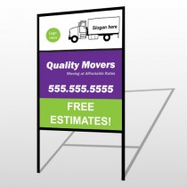 Moving Truck 293 H Frame Sign