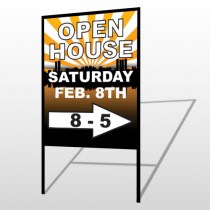 Open Right Arrow 715 H-Frame Sign