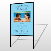Paradise Pool 529 H-Frame Sign