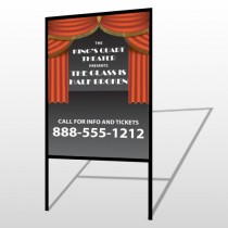 Theatre Curtains 521 H Frame Sign