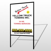 Towing 125 H-Frame Sign