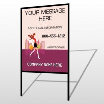 Fashion Shopping 179 H Frame Sign