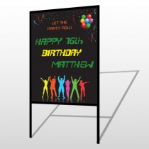 Silhouette Party 187 H-Frame Sign