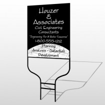 Black Planning 218 Round Rod Sign