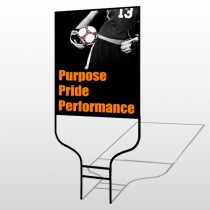 Black 53 Round Rod Sign