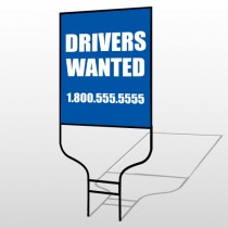 Drivers Wanted 314 Round Rod Sign