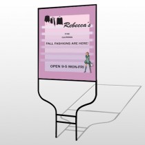 Fine Clothing 531 Round Rod Sign