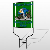 Green 56 Round Rod Sign