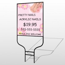 Nail Salon 291 Round Rod Sign