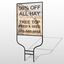 Wood Wheel 413 Round Rod Sign