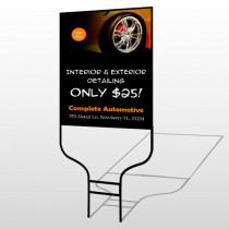Detailing Services 115 Round Rod Sign