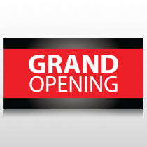 Black and Red Grand Opening Banner
