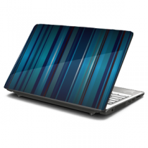 Blue Stripes Laptop Skin