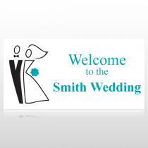 Bride & Groom Welcome To The Wedding Banner