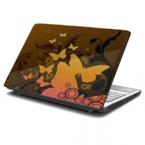 Brown Butterfly Laptop Skin