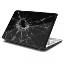 Busted Glass Laptop Skin
