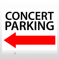 Concert Parking Directional Sign Panel