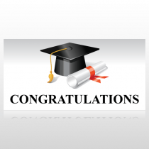 Congratulations Diploma Graduation Banner