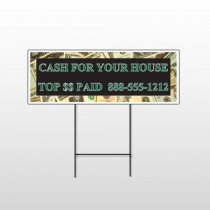 Cash Sold 250 Wire Frame Sign