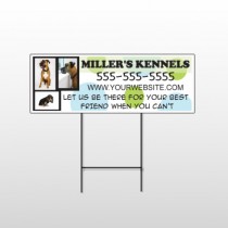 Dog Kennels 300 Wire Frame Sign