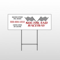 Racetrack 31 Wire Frame Sign