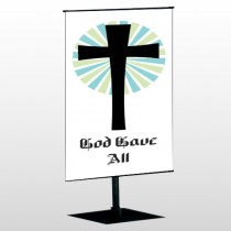God Gave 118 Center Pole Banner Stand