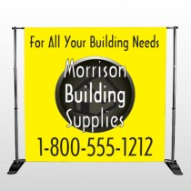 Small Black House 219 Pocket Banner Stand