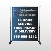 Dry Cleaners 24  Pocket Banner Stand