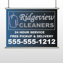 Dry Cleaners 24 Hanging Banner