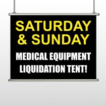 Medical Liquidators 98 Hanging Banner