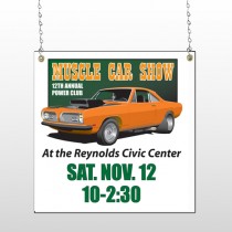 Muscle Car 124 Window  Sign 