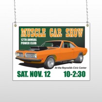 Muscle Car 124 Window Sign 