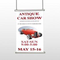 Car Show 123 Hanging Banner