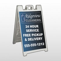 Dry Cleaners 24  A Frame Sign