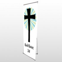 God Gave 118 Exterior Flex Banner Stand