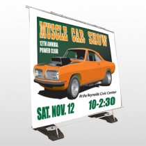 Muscle Car 124 Exterior Pocket Banner Stand