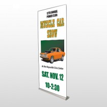 Muscle Car 124 Retractable Banner Stand