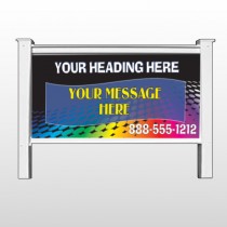 Rainbow Dots 143 48"H x 96"W Site Sign