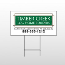 Log Builder 40 Wire Frame Sign