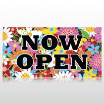 Flowery Grand Opening Banner
