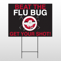 Flu Shot 11 Wire Frame Sign
