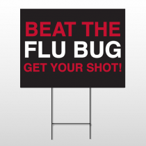 Flu Shot 13 Wire Frame Sign