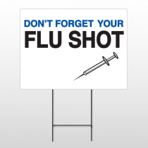 Flu Shot 15 Wire Frame Sign