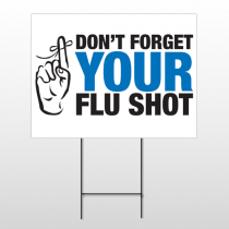 Flu Shot 23 Wire Frame Sign