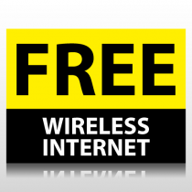 Free Wireless Internet Sign Panel