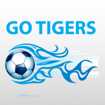 Go Tigers Soccer Sign Panel
