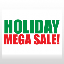 Holiday Mega Sale Sign Panel