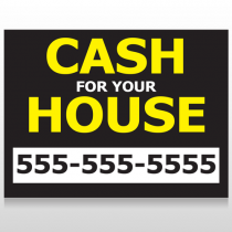 Cash For House 107 Custom Sign