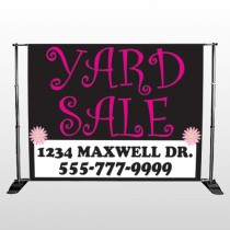 Pink Yard Sale 550  Pocket Banner Stand
