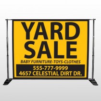 Yellow Black 551 Pocket Banner Stand